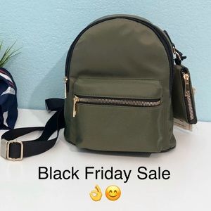 Like Dream Mini Backpack Green Olive Fancy